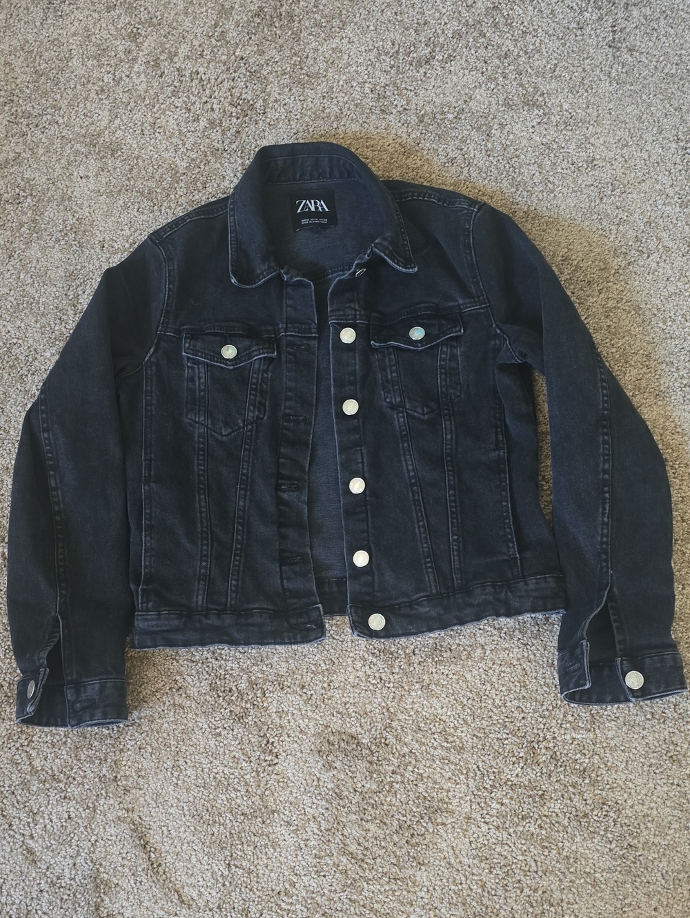 ZARA Womans Black Denim Jean
